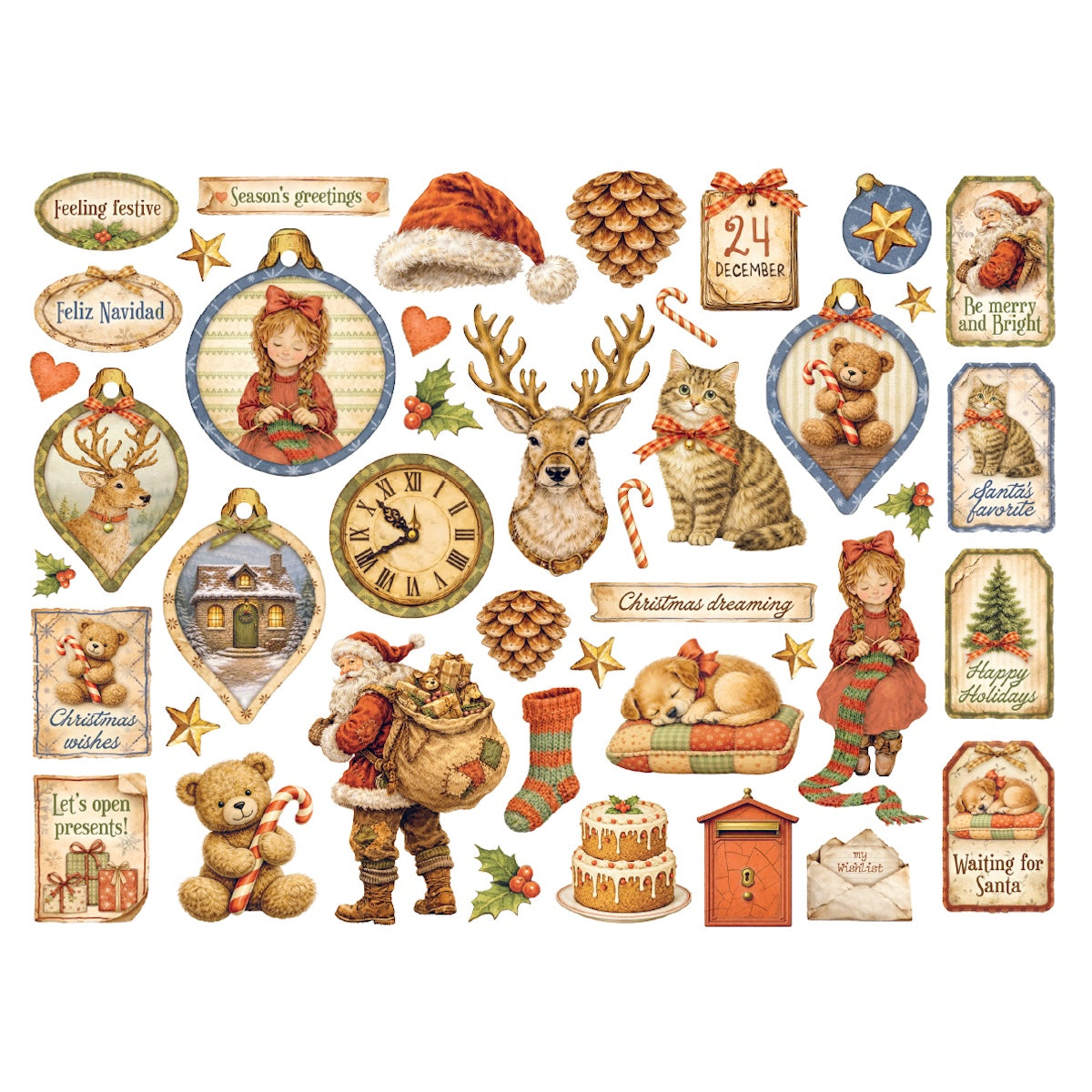 Stamperia - Silent Night - Die Cuts