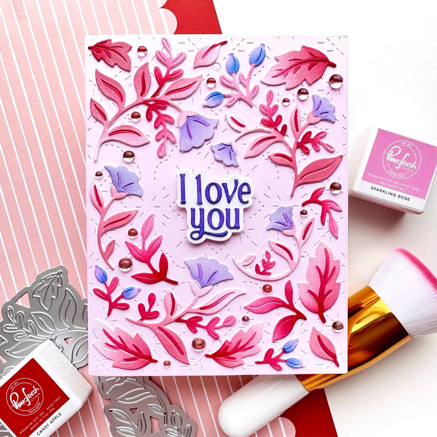 Pinkfresh - Petal Mosaic Coverplate & Stencil Bundle