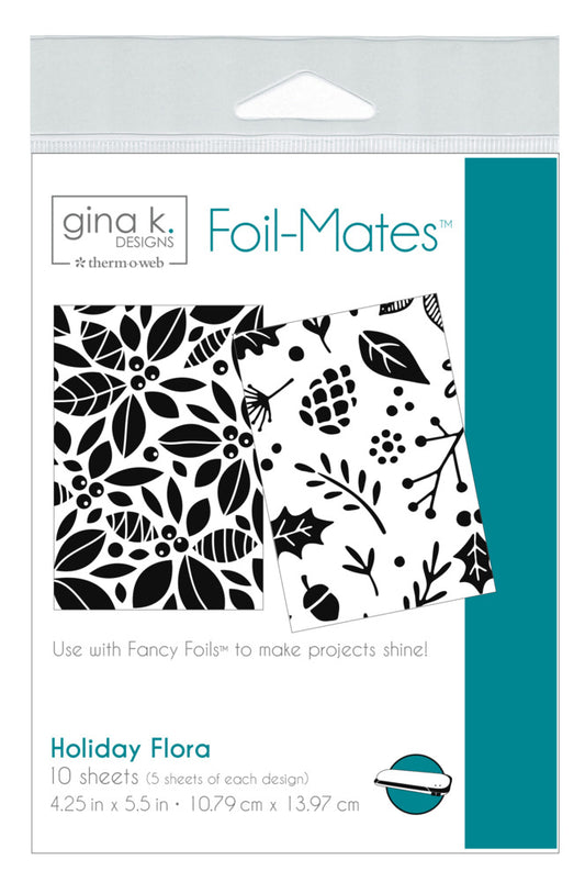 Gina K. - Foil-Mates Toner Card Fronts - Holiday Flora