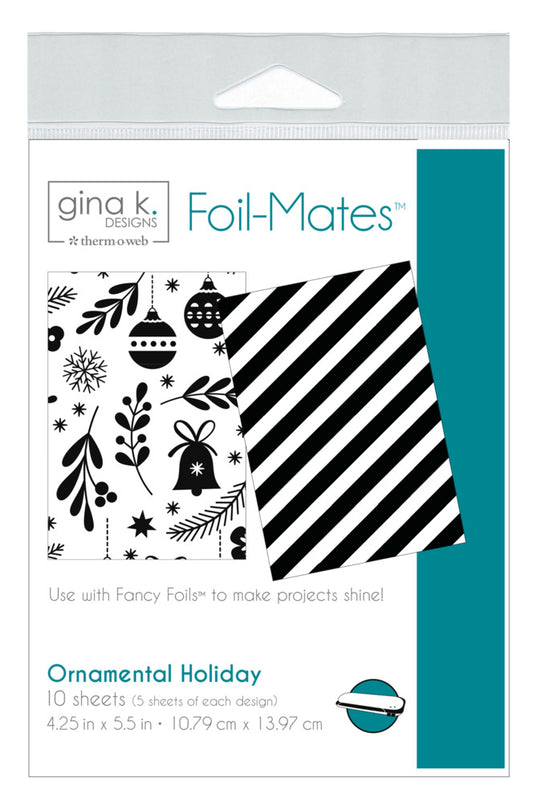 Gina K. - Foil-Mates Toner Card Fronts - Ornamental Holiday