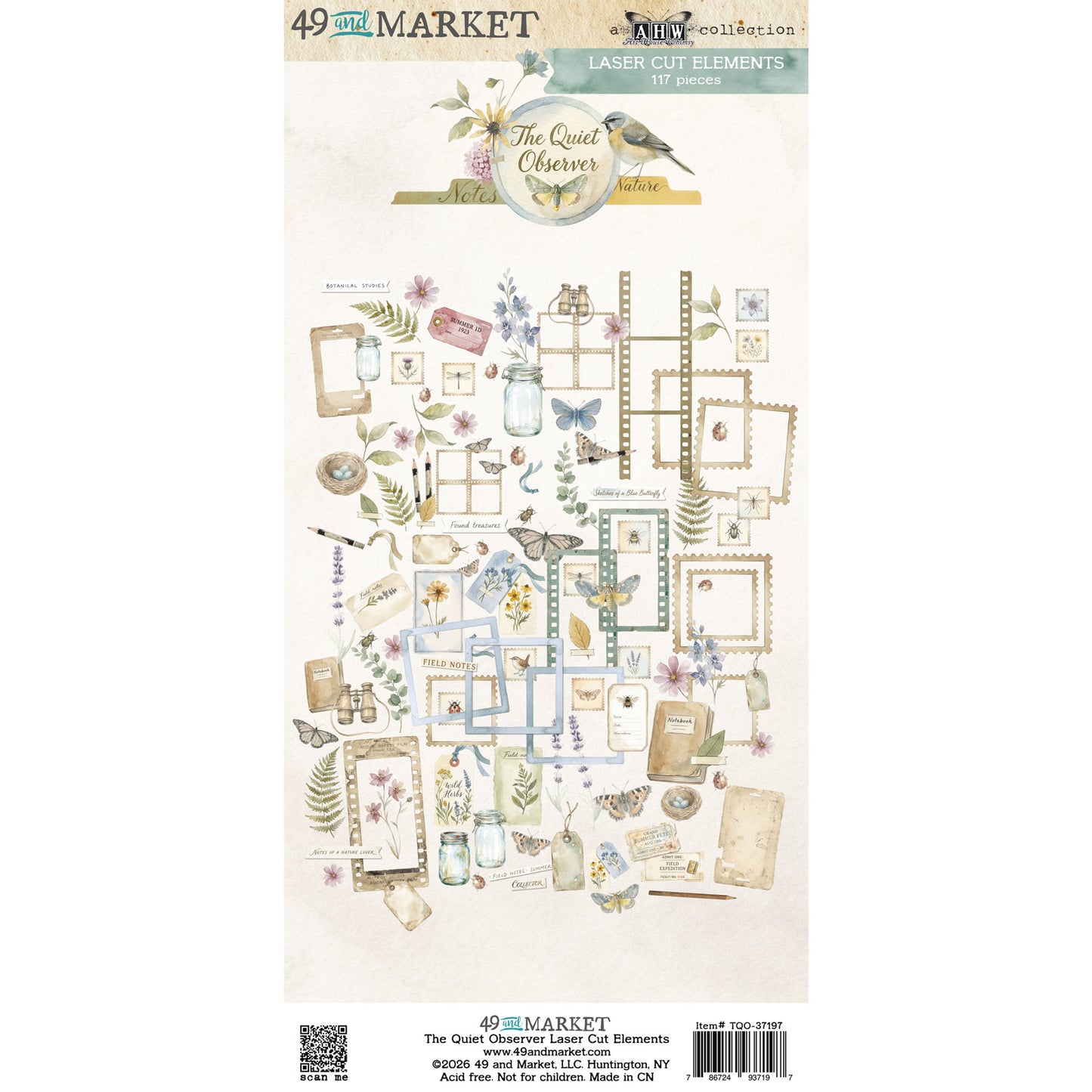 49 & Market - The Quiet Observer - Laser Cut Elements