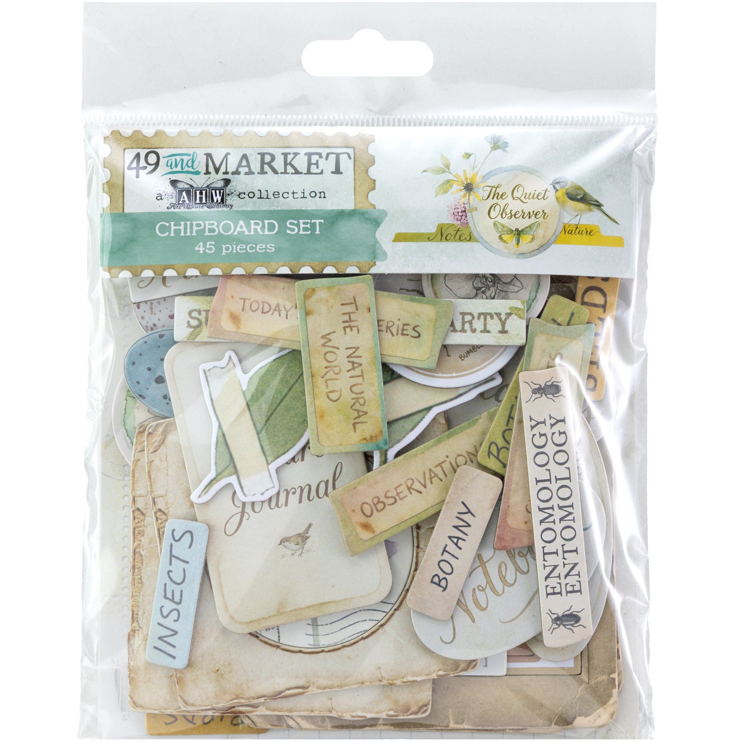 49 & Market - The Quiet Observer - Chipboard Pack