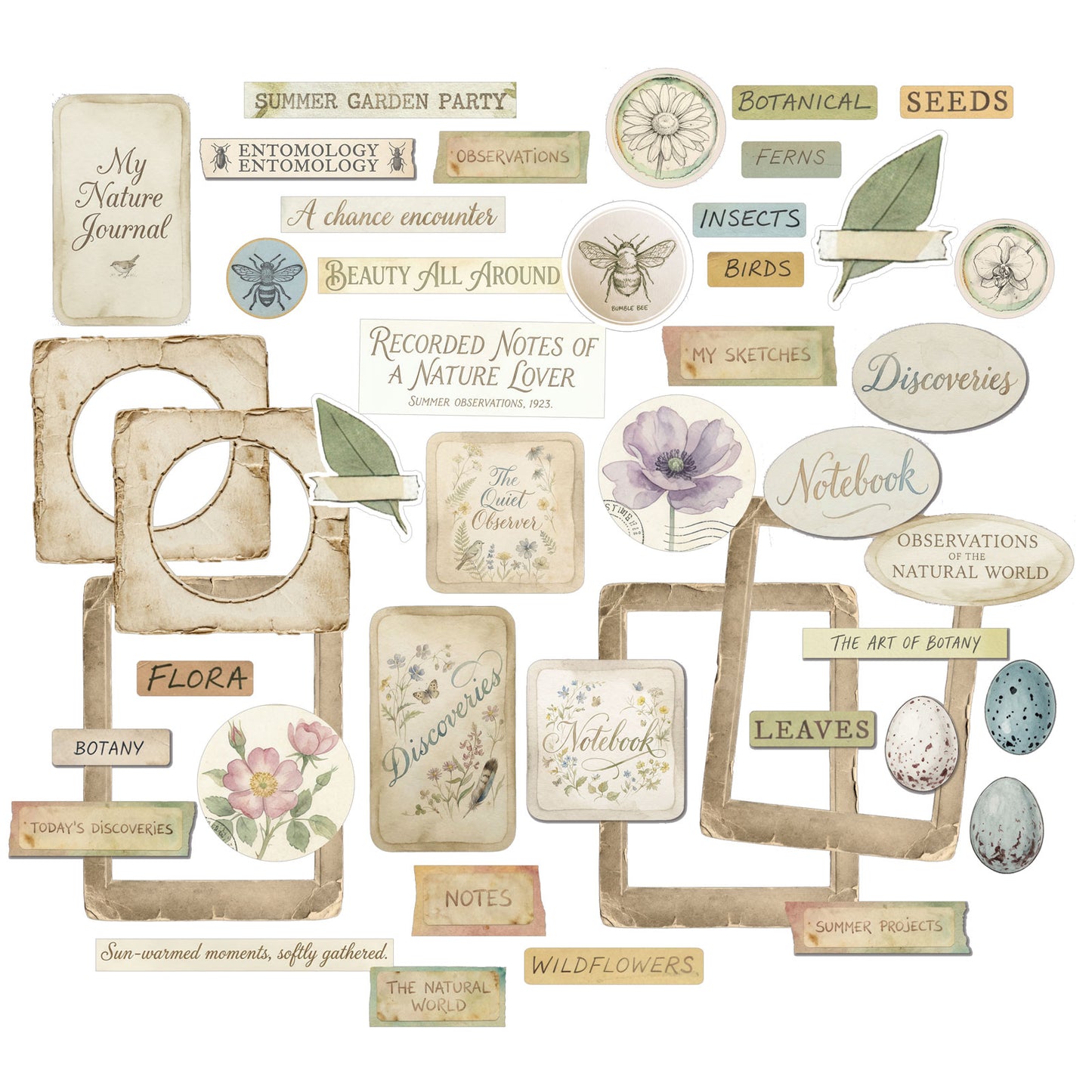 49 & Market - The Quiet Observer - Chipboard Pack