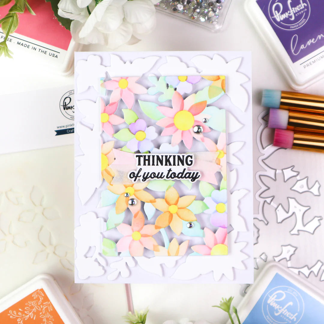 Pinkfresh - Bloom Burst Stencil & Die Bundle