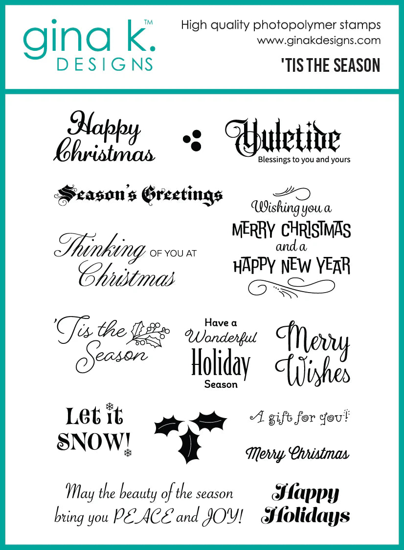 Gina K. - 'Tis the Season Stamp & Die Bundle