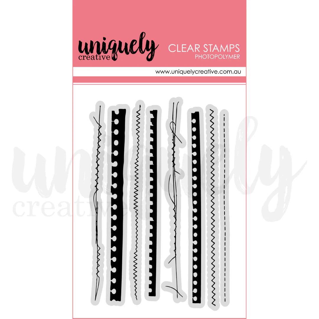 Uniquely Creative - Ripped & Stitched Stamp Set