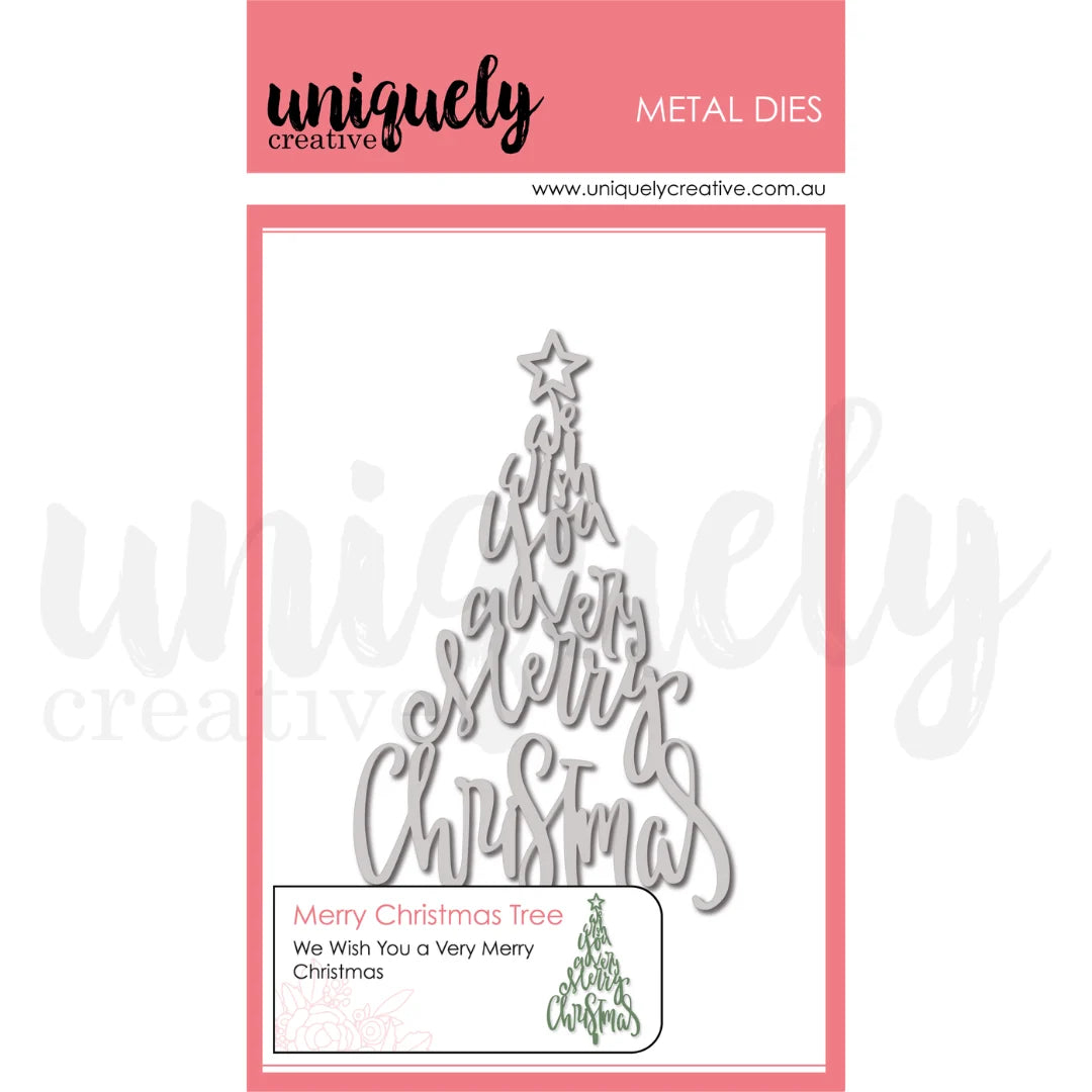 Uniquely Creative - Merry Christmas Tree Die