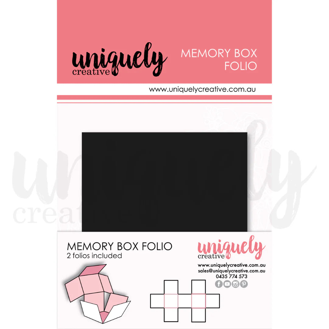 Uniquely Creative - Memory Box Folio - Black