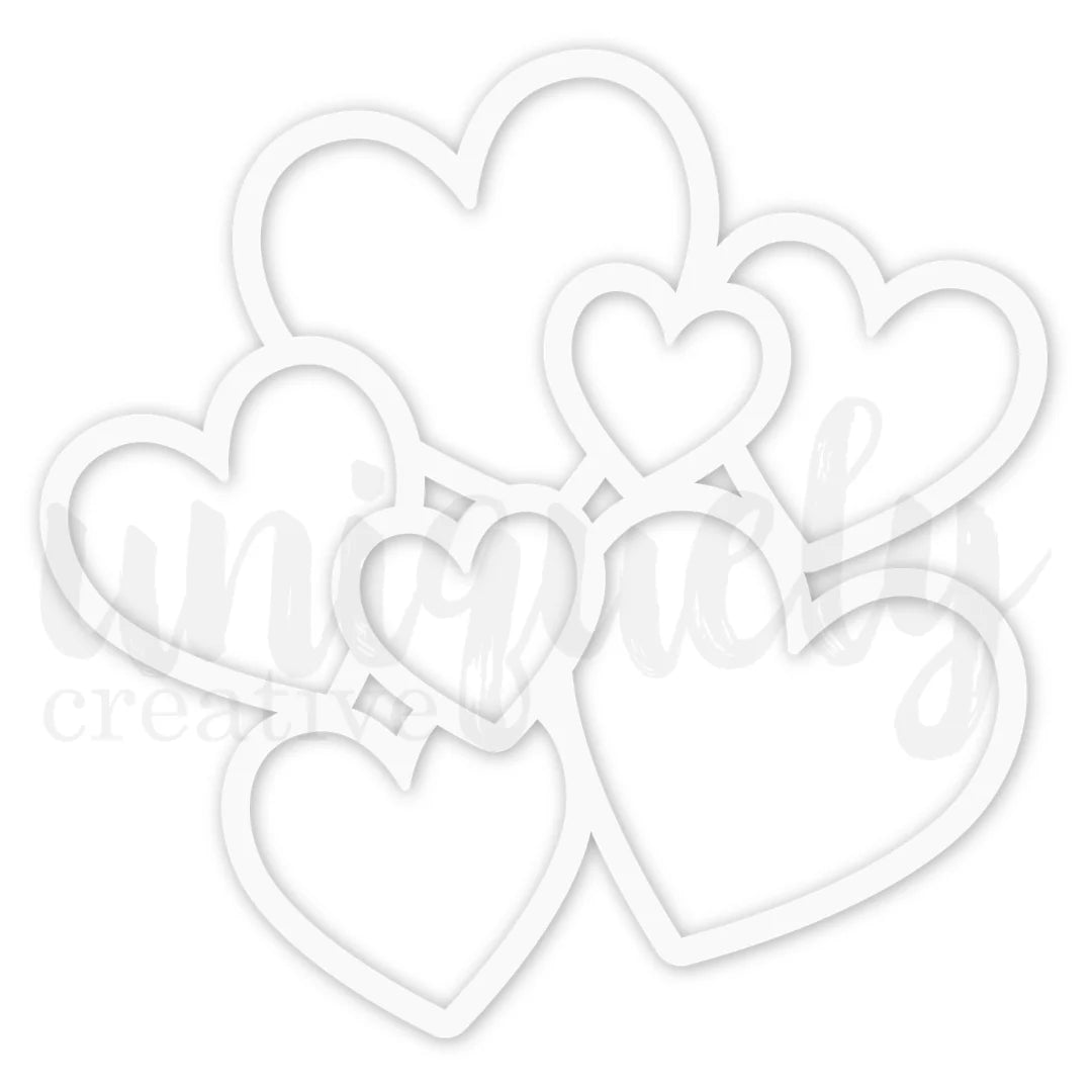 Uniquely Creative - Oh So Lovely - Hearts Overlay