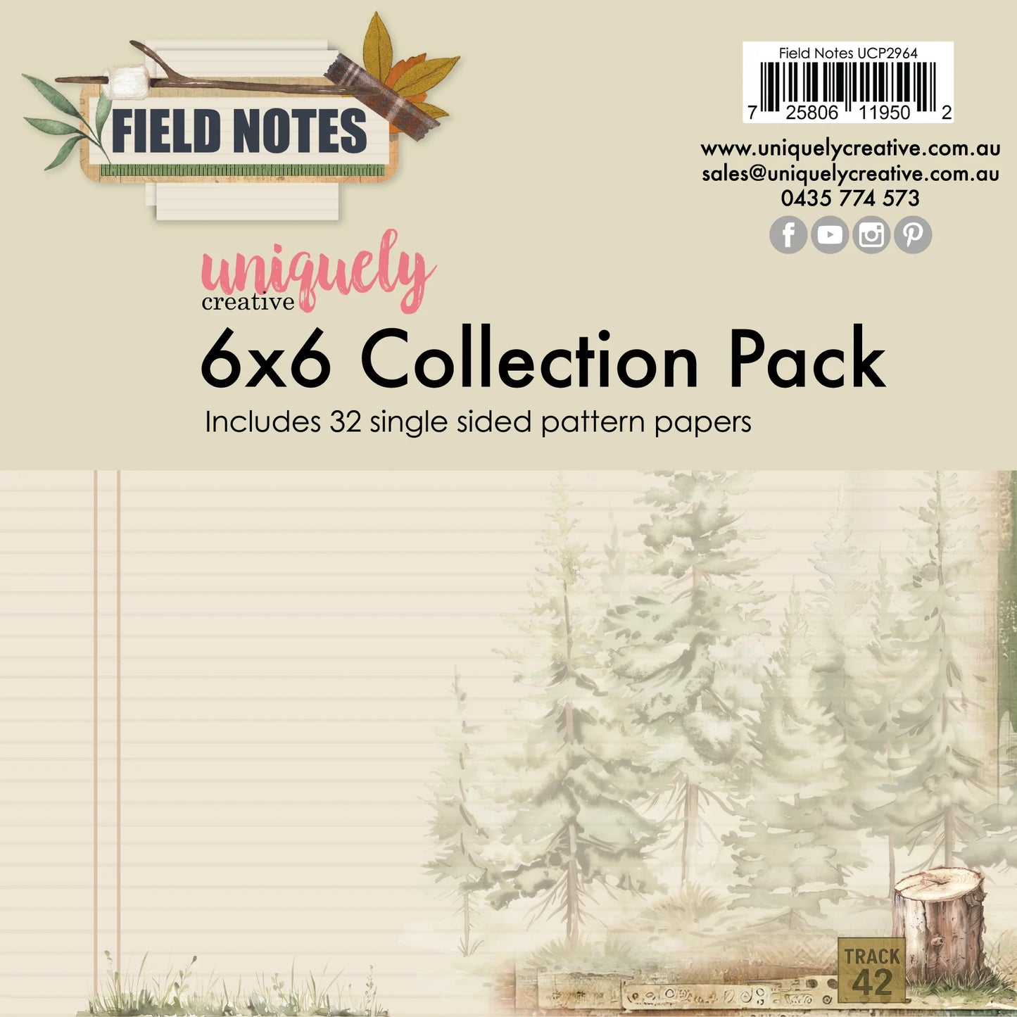 Uniquely Creative - Field Notes - 6x6 Collection Pack