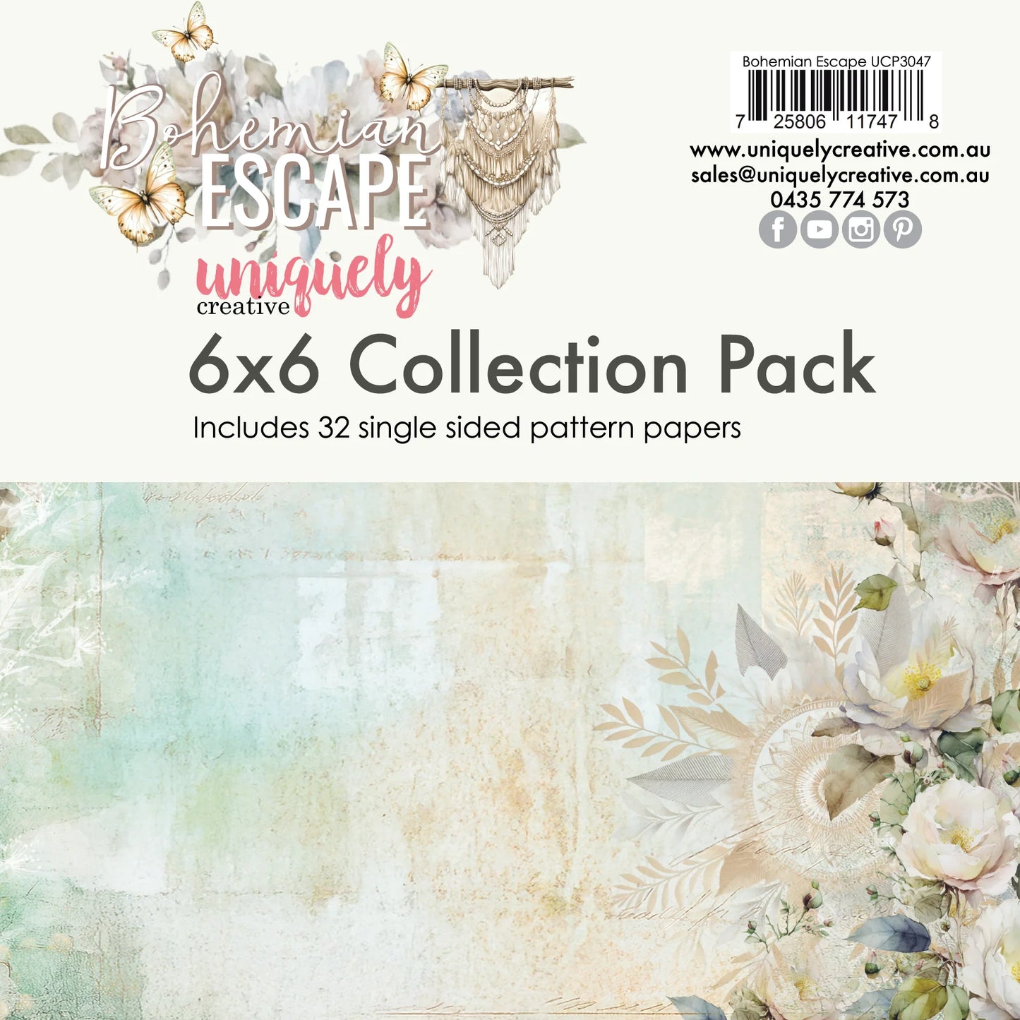 Uniquely Creative - Bohemian Escape - 6x6 Collection Pack