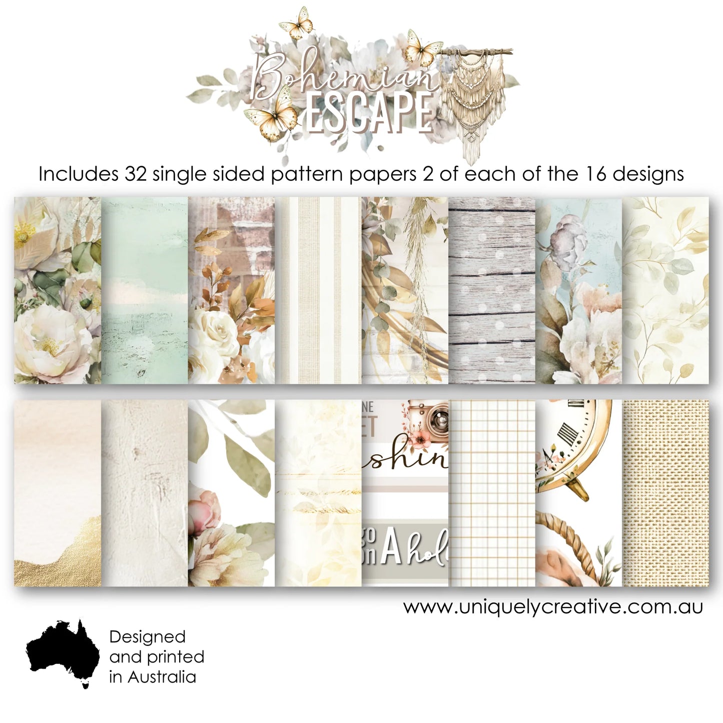 Uniquely Creative - Bohemian Escape - 6x6 Collection Pack
