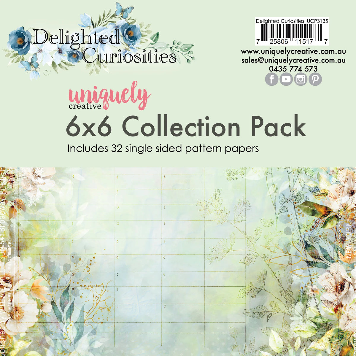 Uniquely Creative - Delighted Curiosities - 6x6 Collection Pack