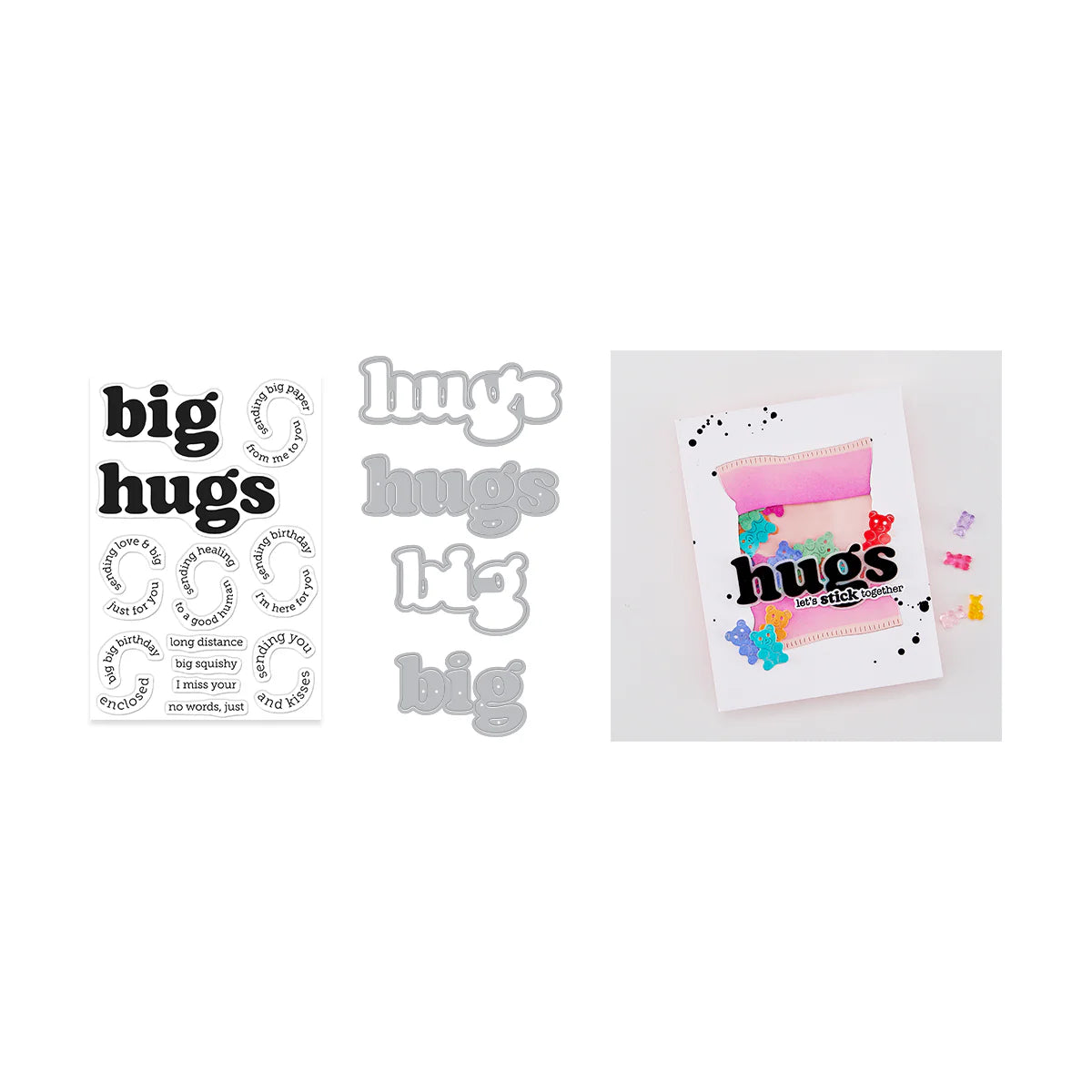 Hero Arts - Big Hugs Stamp & Die Bundle