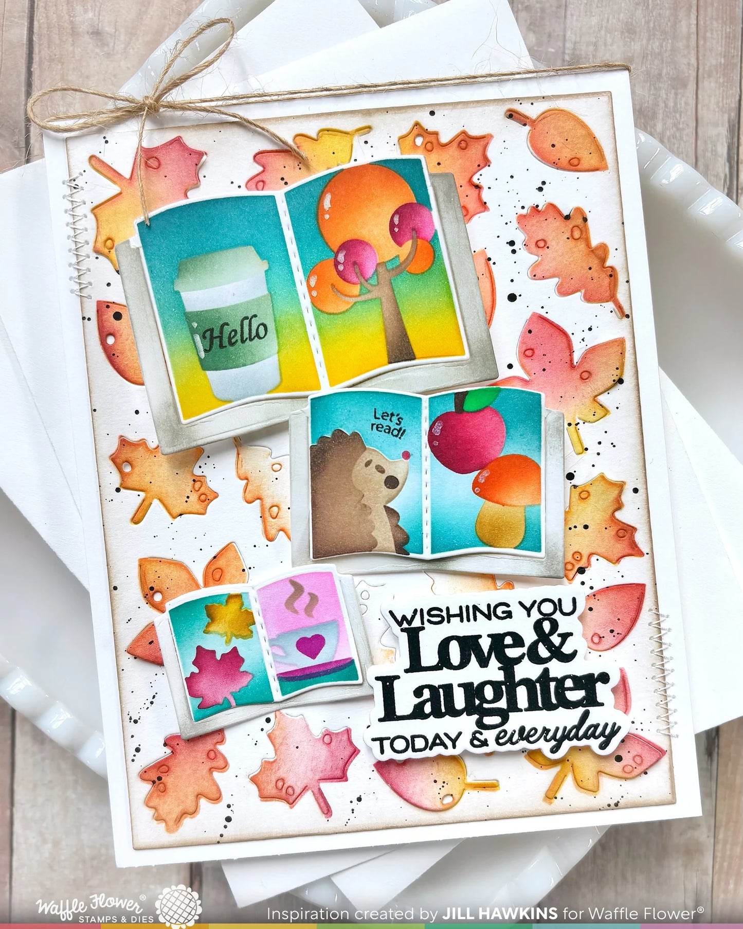 Waffle Flower - Open Book Trio - Fall Stencil