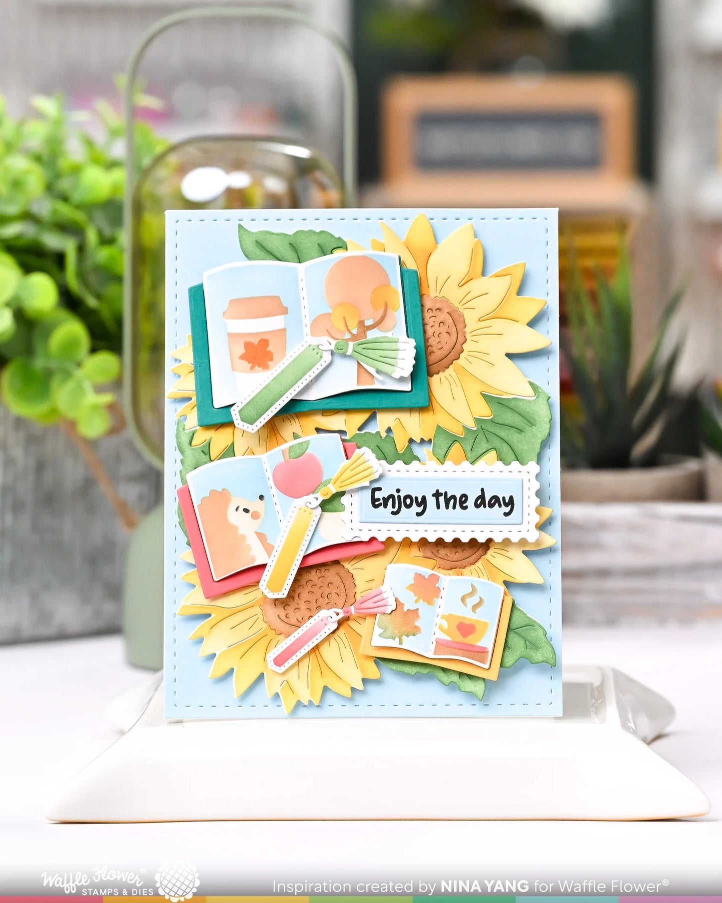 Waffle Flower - Open Book Trio - Fall Stencil
