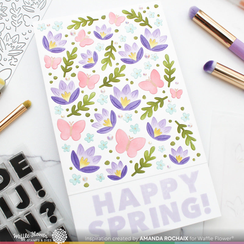 Waffle Flower - Crocus Flutter Stencil Set