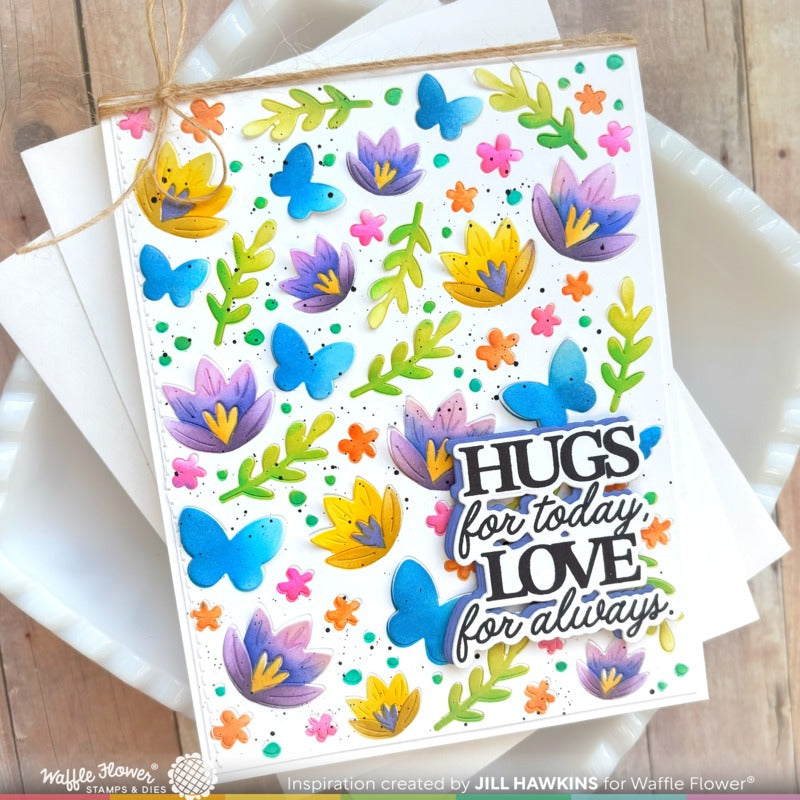 Waffle Flower - Crocus Flutter Stencil Set