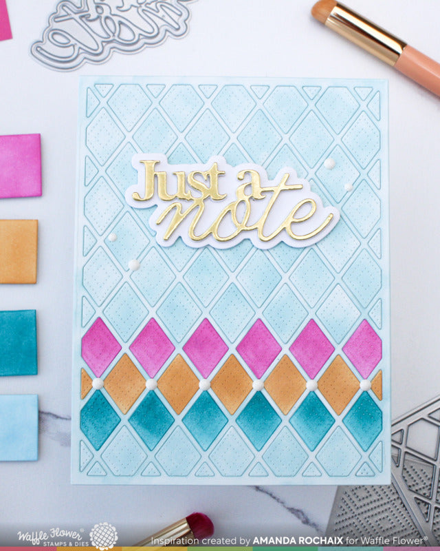 Waffle Flower - Rhombus Panel Die