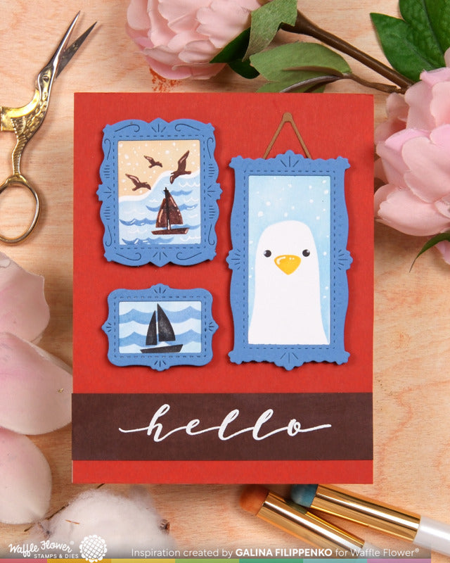 Waffle Flower - Postage Collage - Frames Die Set