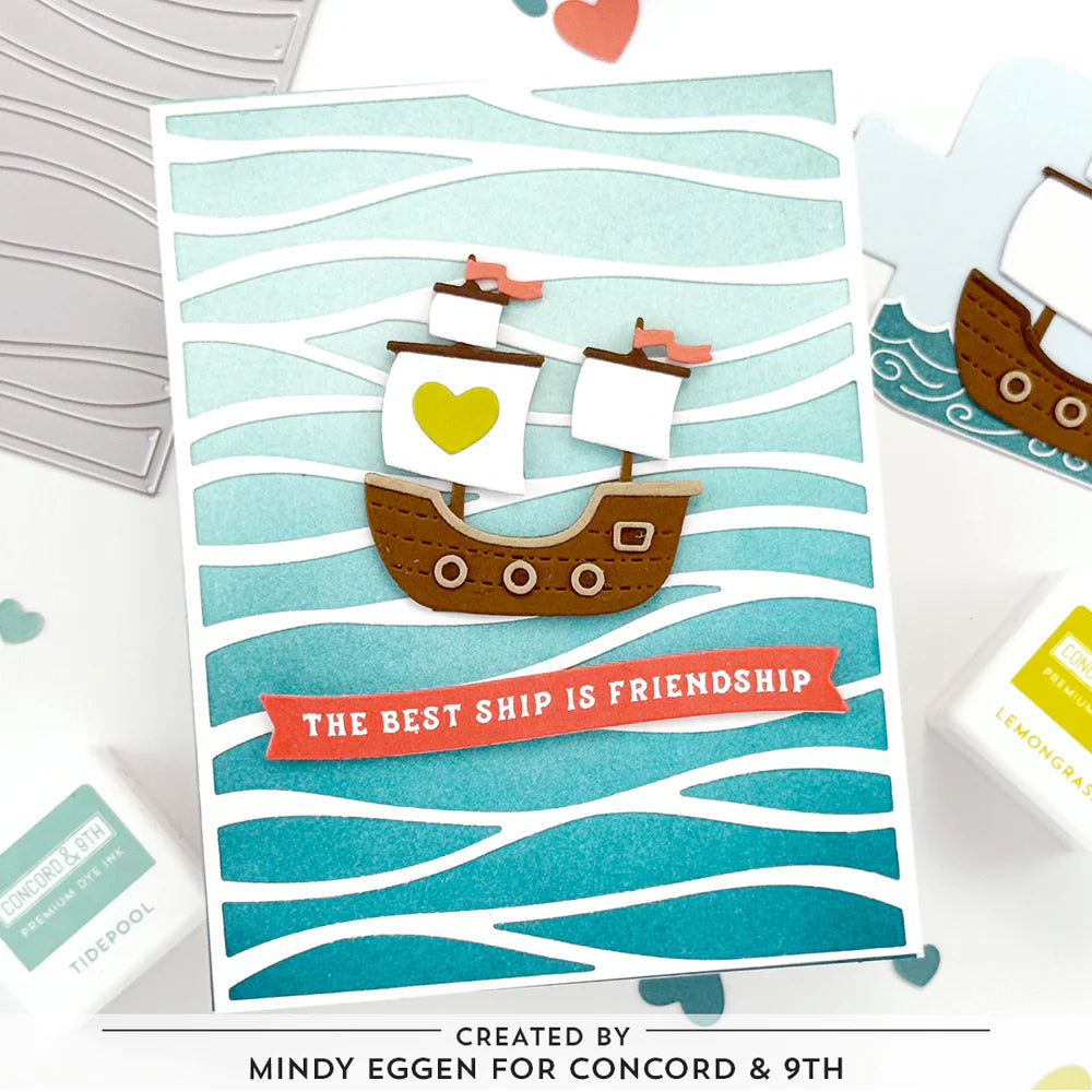 Concord & 9th - Wavy Card Front Die