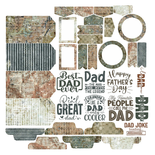 Simply Stated - Dad The Man The Myth The Legend - Ephemera