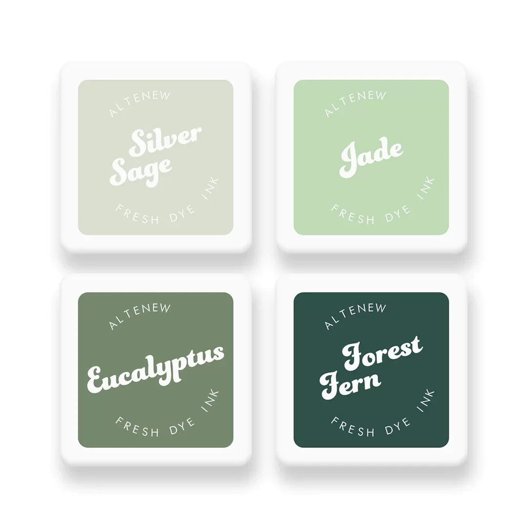 Altenew - Fresh Dye Ink Mini Cube Set - Frosted Foliage