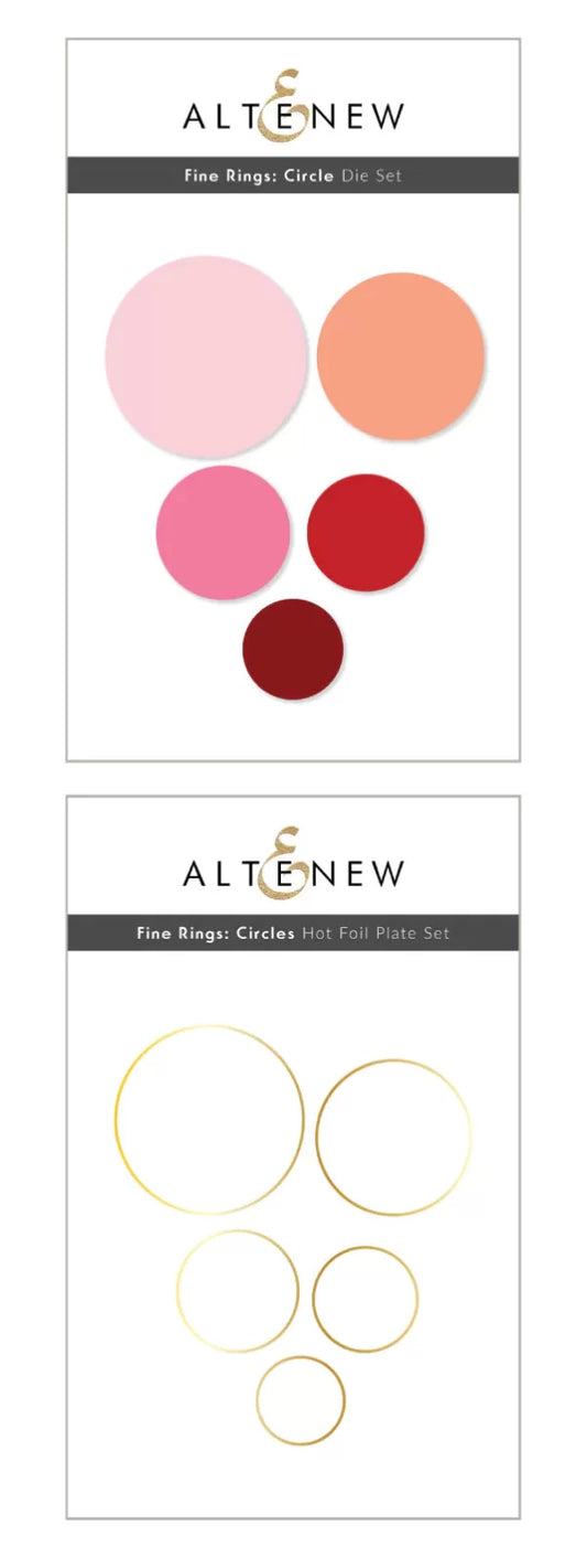 Altenew - Fine Rings Foil Plate & Die Bundle