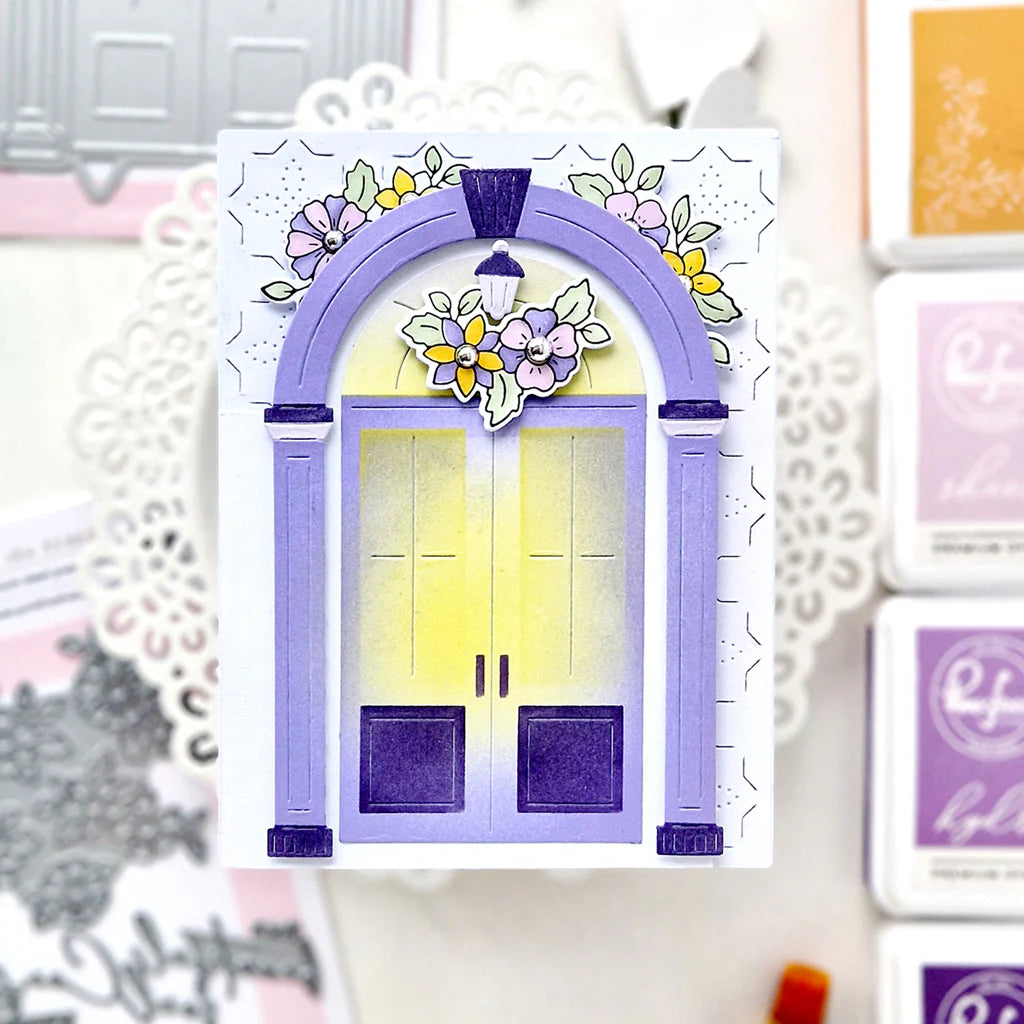 Pinkfresh - Arched Elegance Stencil & Die Bundle