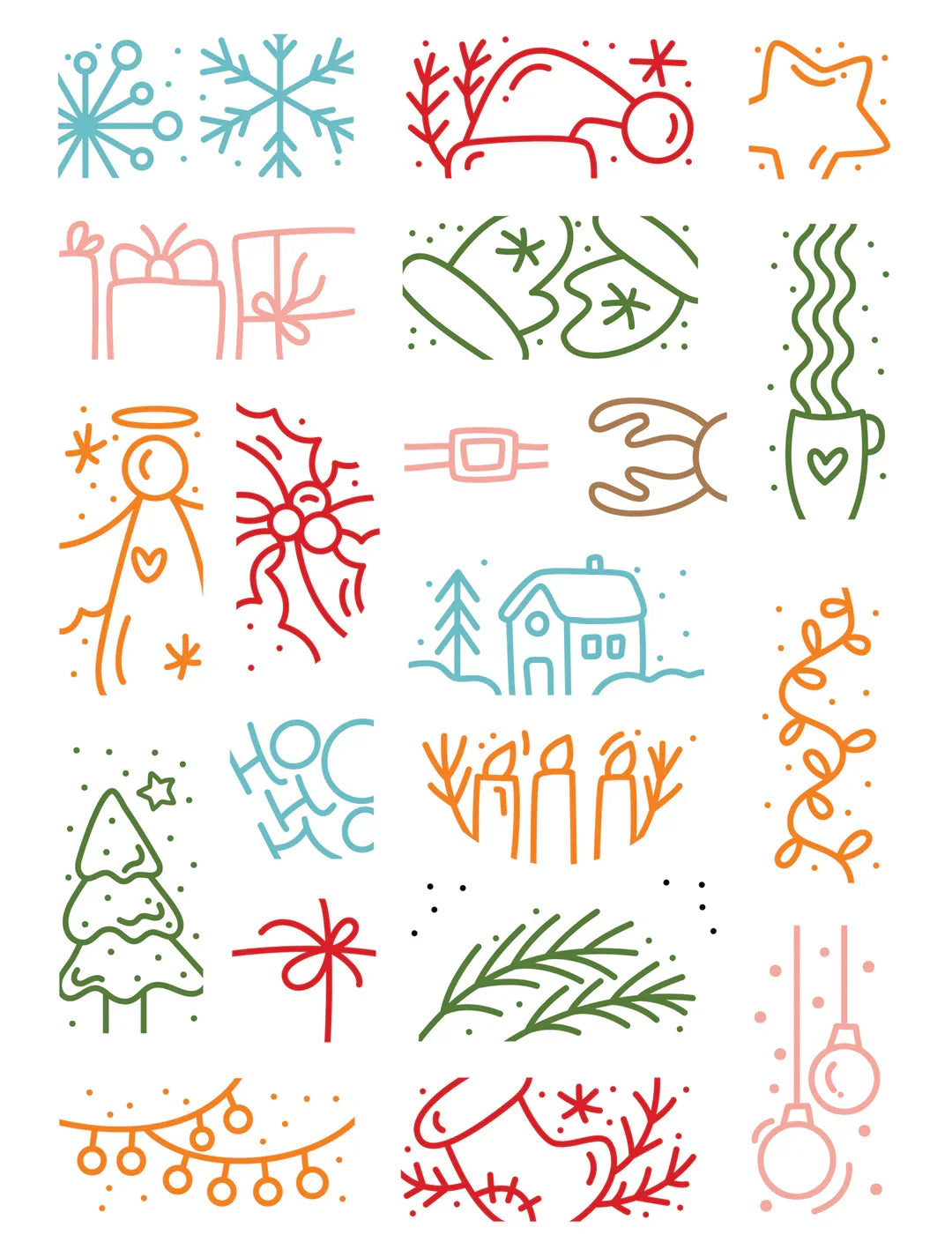 LDRS - Christmas Puzzle Scenes Stamp Set