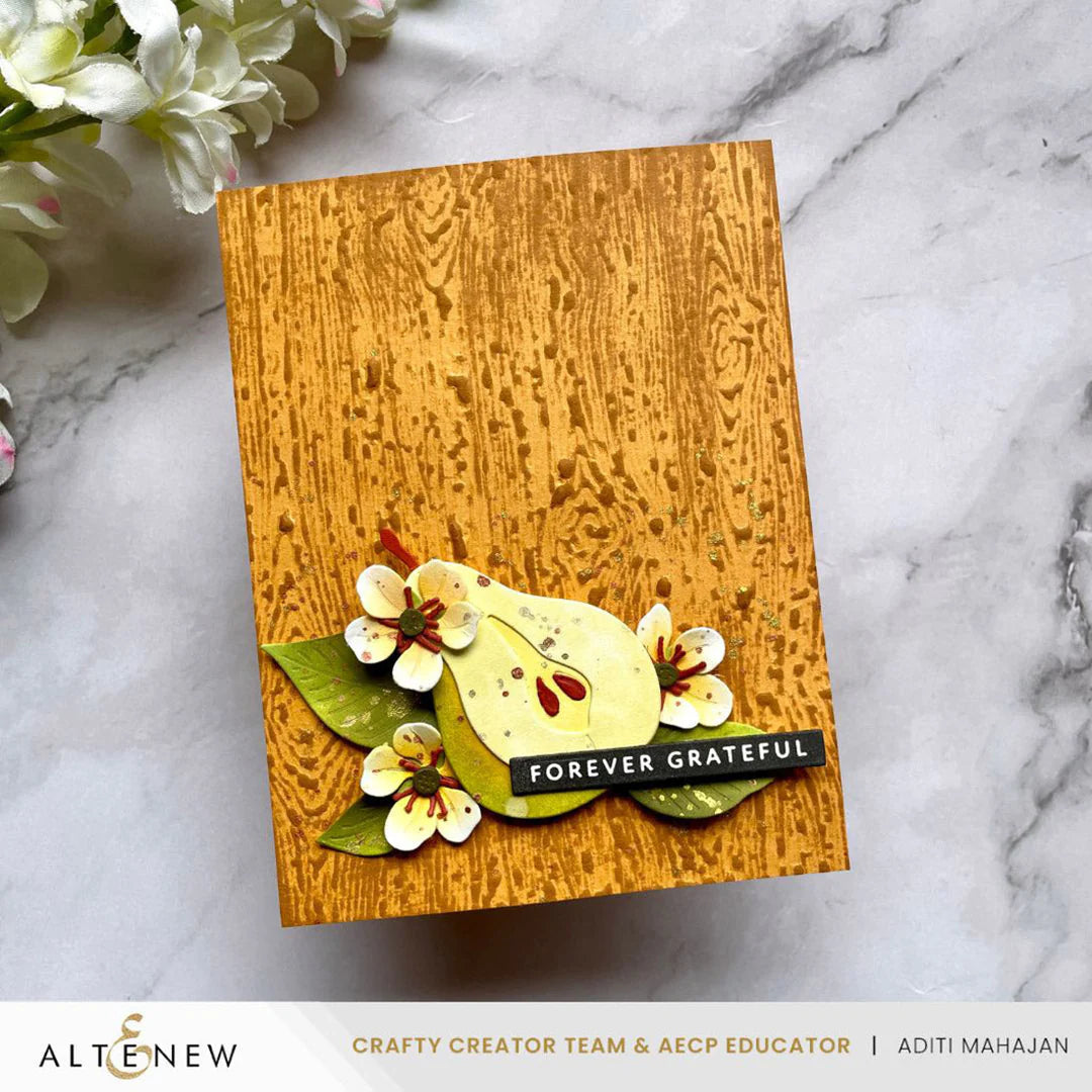 Altenew - Essential Texture: Fine Woodgrain Press/Foil Plate