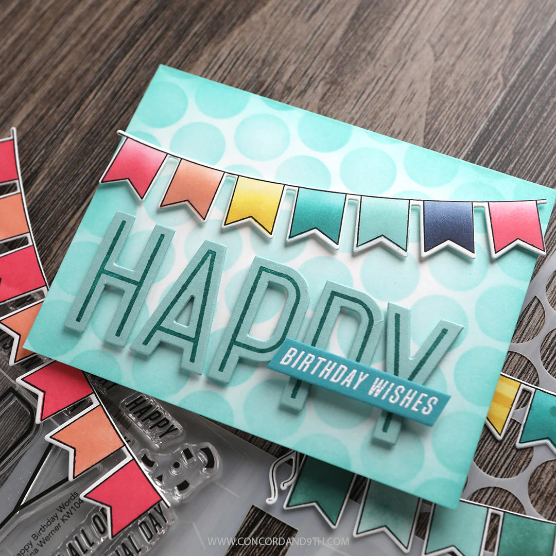 Concord & 9th - Happy Birthday Stamp Set by Kristina Werner