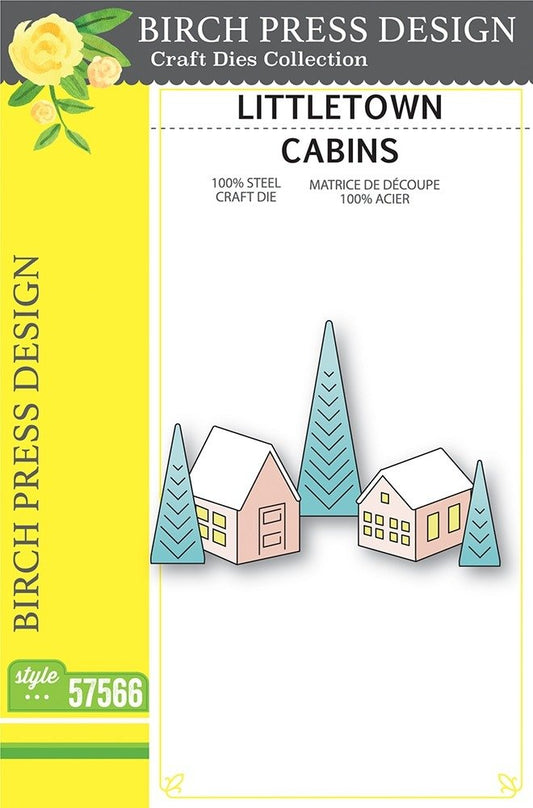 Birch Press - Littletown Cabins Die Set