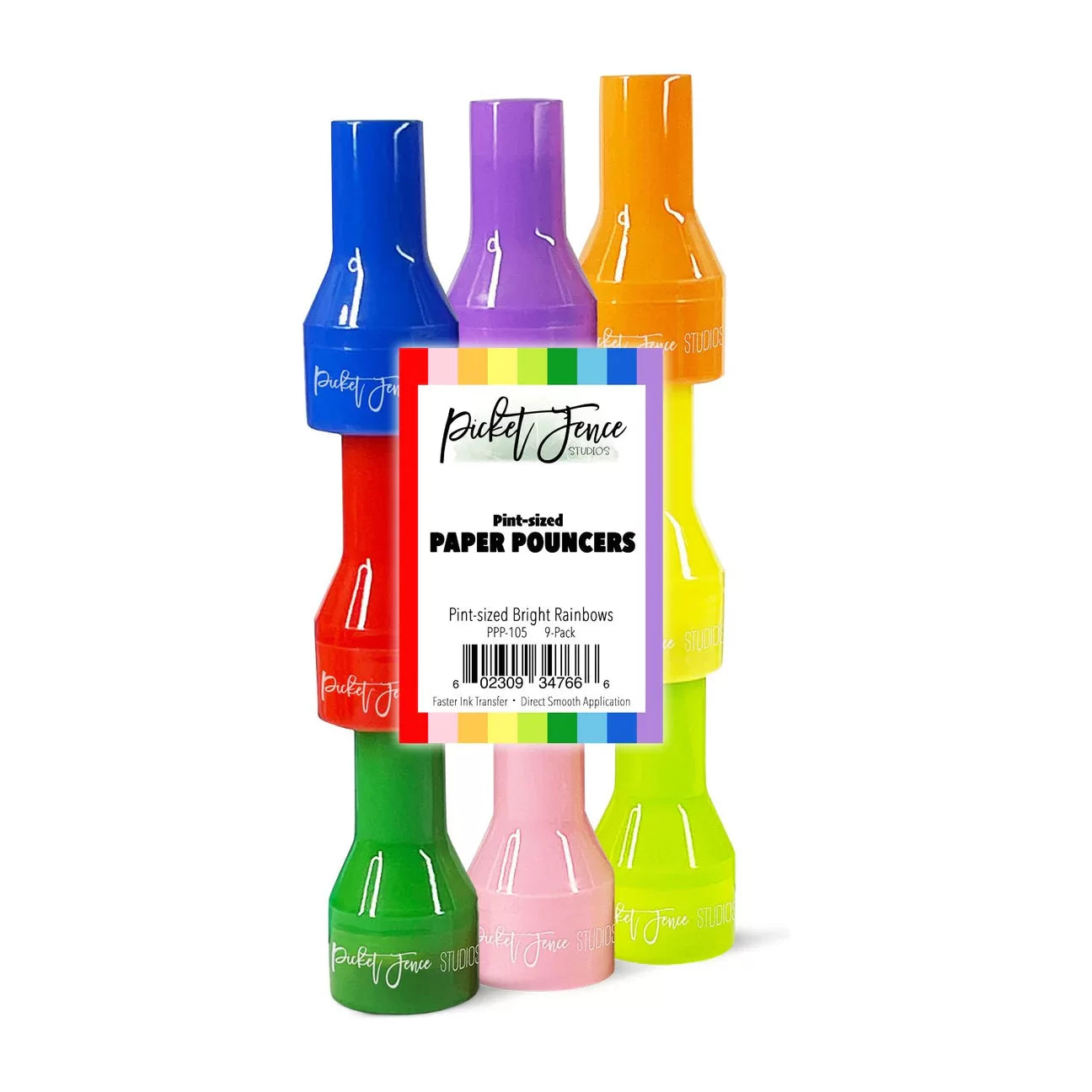 Picket Fence - Pint Size Pouncers - Bright Rainbow