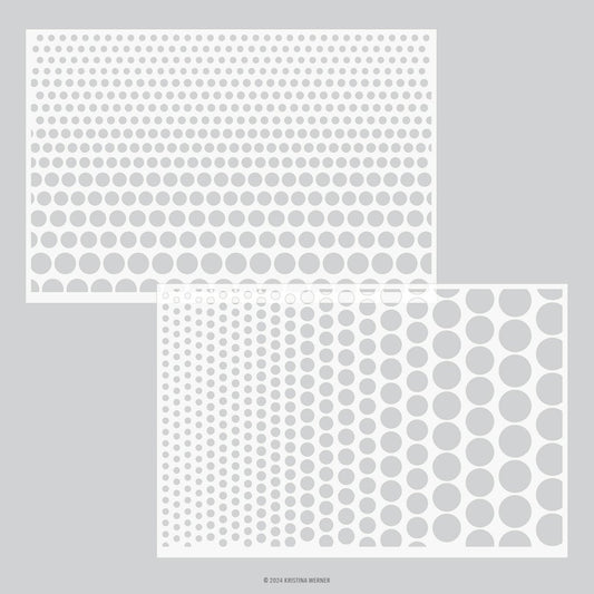 Concord & 9th - Gradual Dots Stencil Pack by Kristina Werner