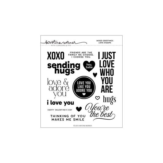 Concord & 9th - Mixed Greetings Stamp Set by Kristina Werner