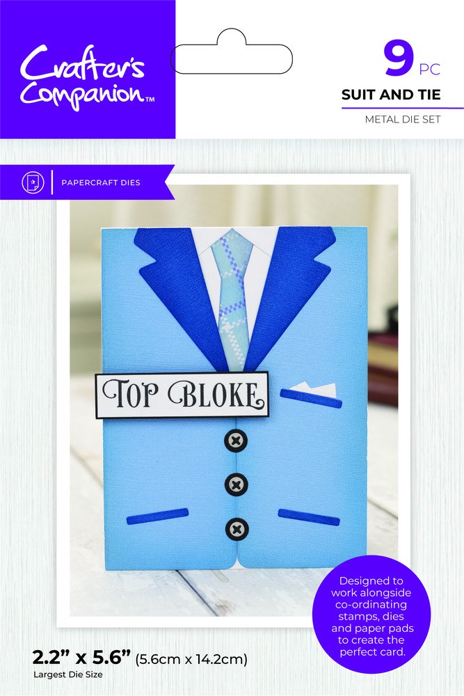 Crafter's Companion - Modern Man Suit and Tie Die Set