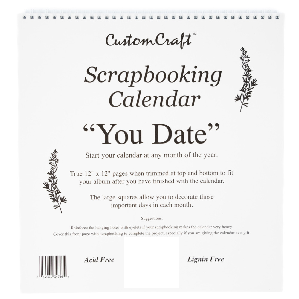 Custom Craft - "You Date" Calendar - 12x12