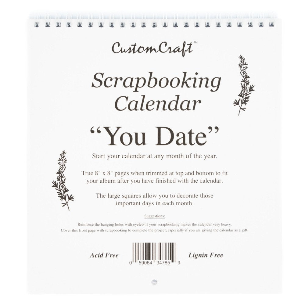 Custom Craft - "You Date" Calendar - 8x8