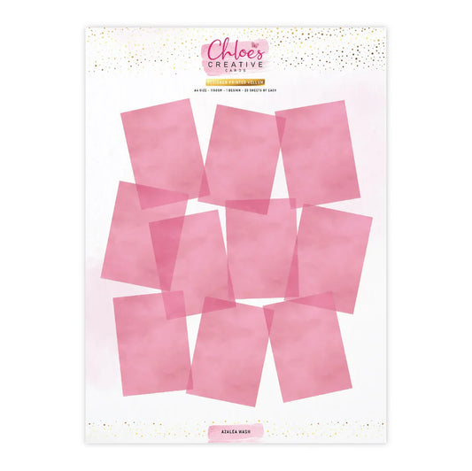 Chloe's Creative - Printed Vellum - Azalea Wash