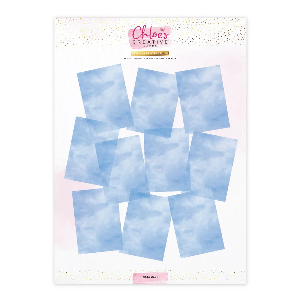 Chloe's Creative - Printed Vellum - Vista Wash