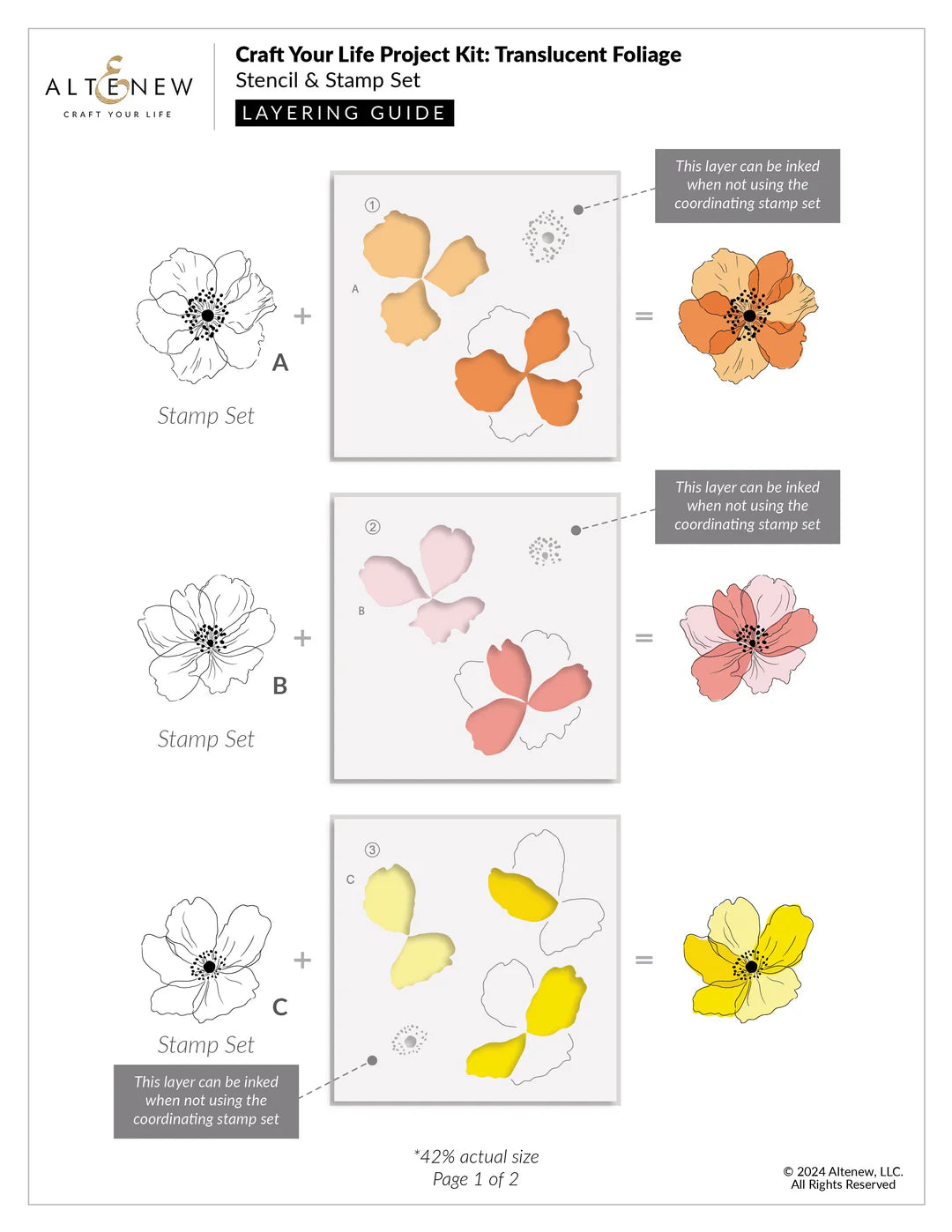 Altenew - Craft Your Life Project Kit: Translucent Foliage