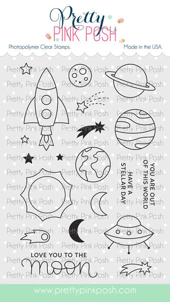 Pretty Pink Posh - Outer Space Stamp & Die Bundle