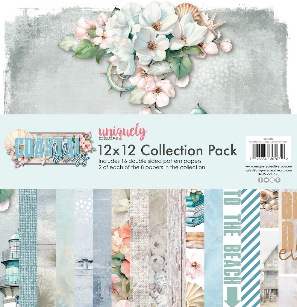 Uniquely Creative - Coastal Bliss - 12x12 Collection Pack