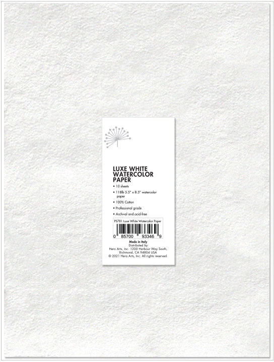 Hero Arts - Luxe White Watercolor Paper