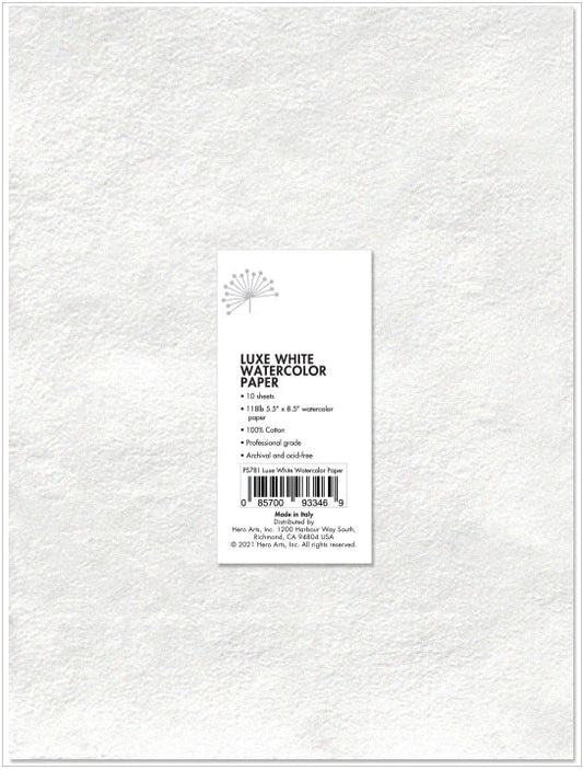 Hero Arts - Luxe White Watercolor Paper