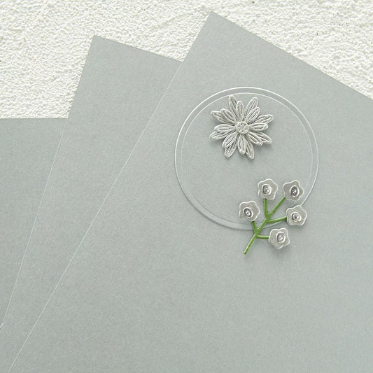 Spellbinders - Color Essentials Cardstock - Brushed Silver