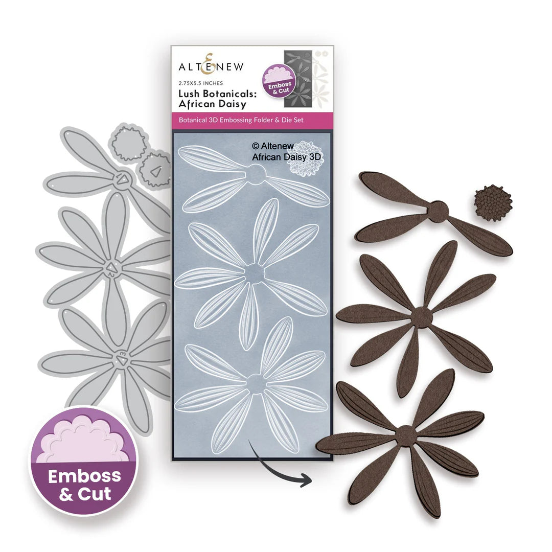 Altenew - Lush Botanicals: African Daisy 3D Embossing Folder & Die Bundle