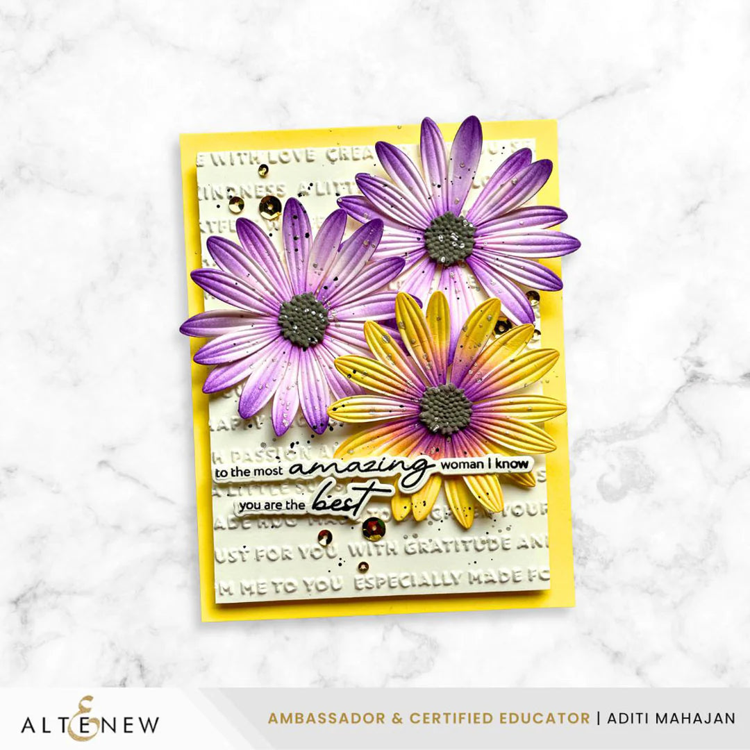 Altenew - Lush Botanicals: African Daisy 3D Embossing Folder & Die Bundle