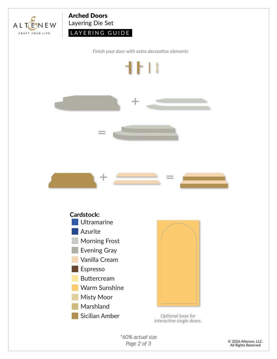 Altenew - Arched Doors Layering Die Set